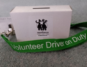 Driver donation box.